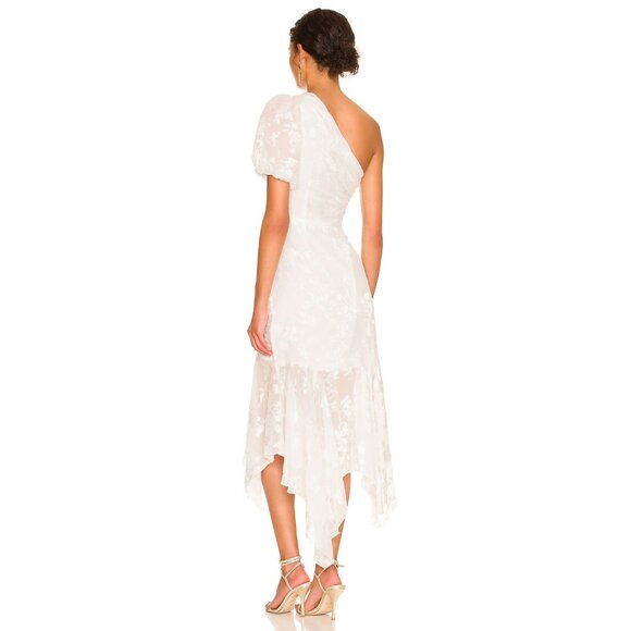 New! ASTR the Label Santorini One Shoulder Floral Midi Dress Small 26647 - Picture 3 of 16